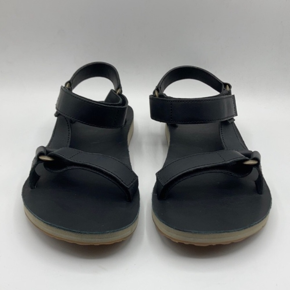 Teva Universal Black Leather Waterproof Sandals